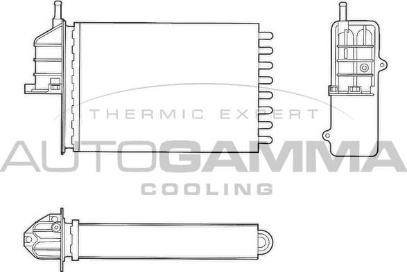 Autogamma 103189 - Теплообмінник, опалення салону autocars.com.ua