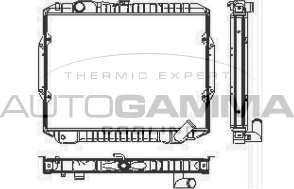 Autogamma 103190 - Радіатор, охолодження двигуна autocars.com.ua