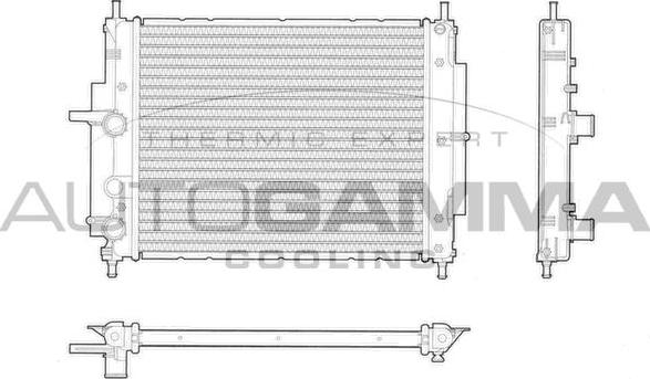 Autogamma 103192 - Радіатор, охолодження двигуна autocars.com.ua