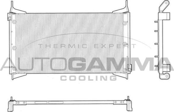 Autogamma 103193 - Конденсатор, кондиціонер autocars.com.ua