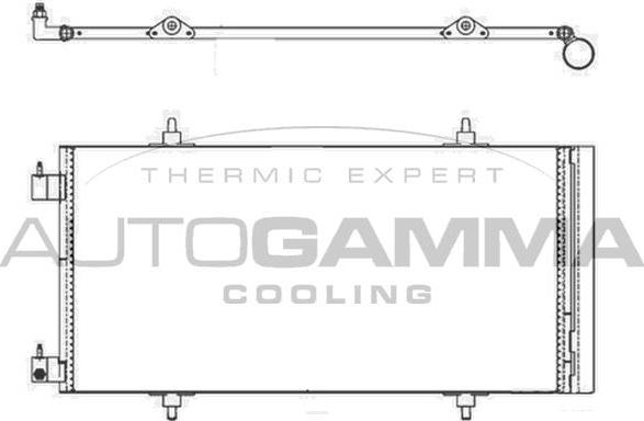 Autogamma 103226 - Конденсатор, кондиціонер autocars.com.ua