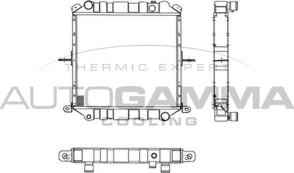 Autogamma 103258 - Радіатор, охолодження двигуна autocars.com.ua