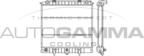 Autogamma 103269 - Радіатор, охолодження двигуна autocars.com.ua