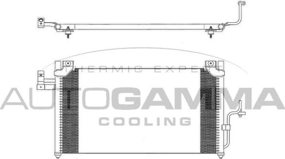 Autogamma 103271 - Конденсатор, кондиціонер autocars.com.ua