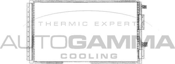 Autogamma 103280 - Конденсатор, кондиціонер autocars.com.ua