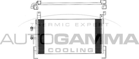 Autogamma 103299 - Конденсатор, кондиціонер autocars.com.ua