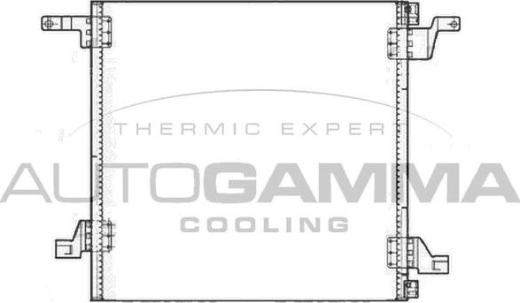 Autogamma 103304 - Конденсатор, кондиціонер autocars.com.ua