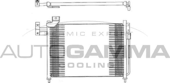 Autogamma 103314 - Конденсатор, кондиціонер autocars.com.ua