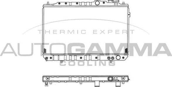 Autogamma 103330 - Радіатор, охолодження двигуна autocars.com.ua