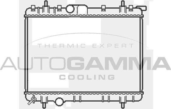 Autogamma 103378 - Радіатор, охолодження двигуна autocars.com.ua