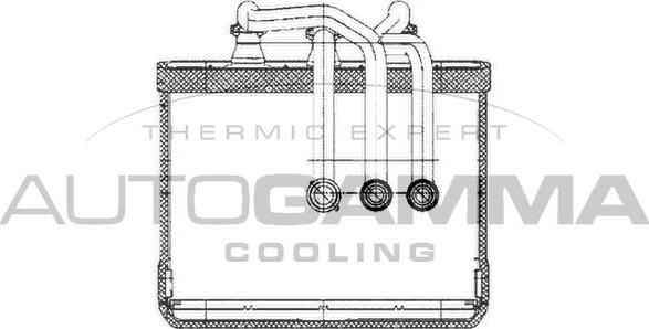 Autogamma 103396 - Теплообмінник, опалення салону autocars.com.ua