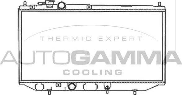 Autogamma 103402 - Радіатор, охолодження двигуна autocars.com.ua