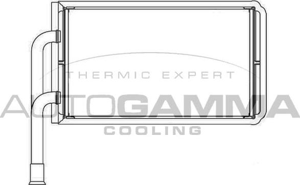 Autogamma 103431 - Теплообмінник, опалення салону autocars.com.ua