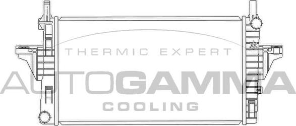 Autogamma 103445 - Радіатор, охолодження двигуна autocars.com.ua