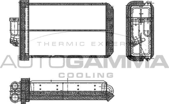 Autogamma 103453 - Теплообмінник, опалення салону autocars.com.ua