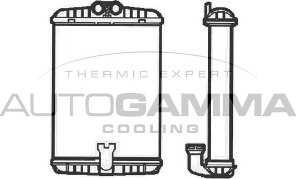 Autogamma 103469 - Теплообмінник, опалення салону autocars.com.ua