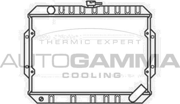 Autogamma 103481 - Радіатор, охолодження двигуна autocars.com.ua