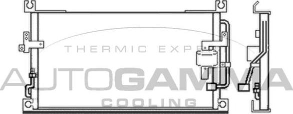 Autogamma 103483 - Конденсатор, кондиціонер autocars.com.ua