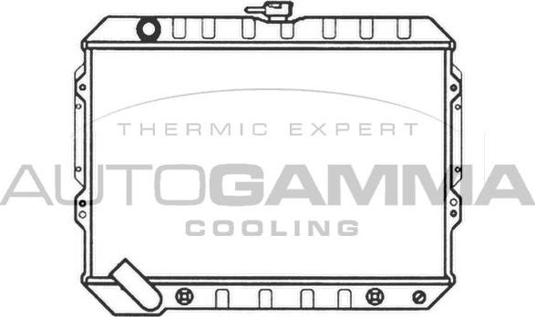 Autogamma 103486 - Радіатор, охолодження двигуна autocars.com.ua