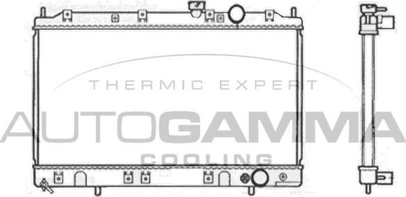 Autogamma 103494 - Радіатор, охолодження двигуна autocars.com.ua