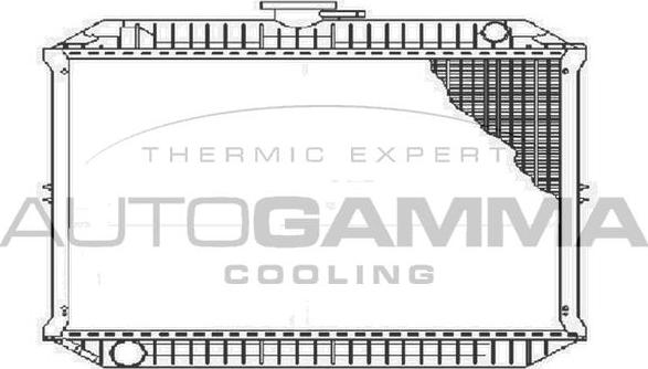 Autogamma 103507 - Радіатор, охолодження двигуна autocars.com.ua
