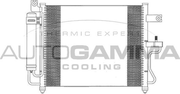 Autogamma 103557 - Конденсатор, кондиціонер autocars.com.ua