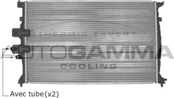 Autogamma 103580 - Радіатор, охолодження двигуна autocars.com.ua