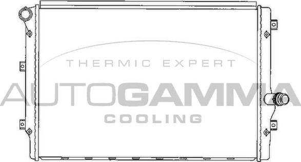 Autogamma 103614 - Радиатор, охлаждение двигателя autodnr.net