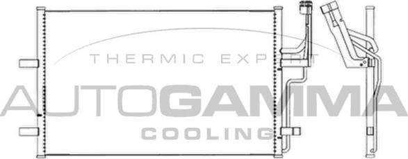 Autogamma 103622 - Конденсатор, кондиціонер autocars.com.ua