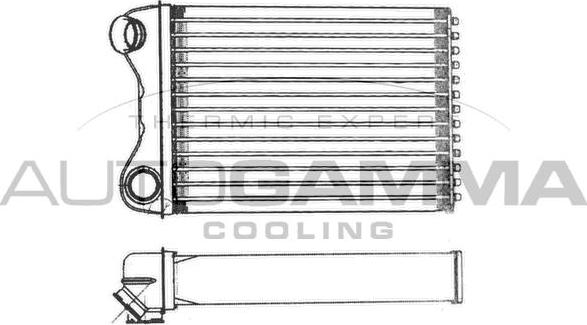 Autogamma 103635 - Теплообмінник, опалення салону autocars.com.ua