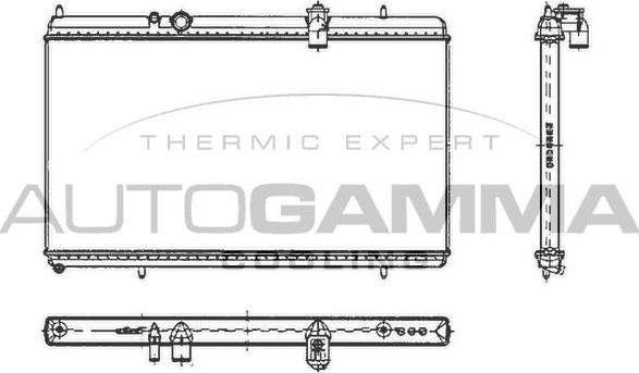 Autogamma 103642 - Радіатор, охолодження двигуна autocars.com.ua