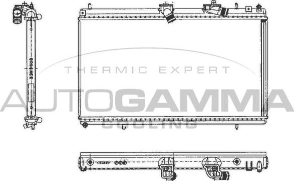 Autogamma 103646 - Радіатор, охолодження двигуна autocars.com.ua