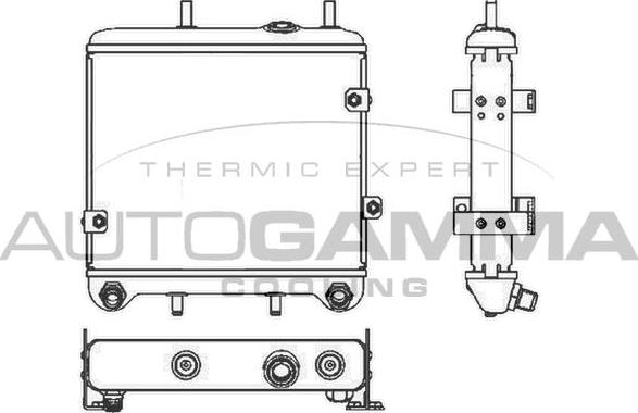 Autogamma 103682 - Масляний радіатор, рухове масло autocars.com.ua