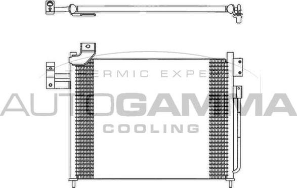 Autogamma 103692 - Конденсатор, кондиціонер autocars.com.ua