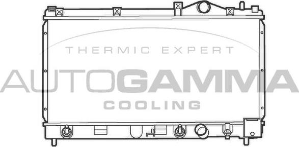 Autogamma 103734 - Радіатор, охолодження двигуна autocars.com.ua