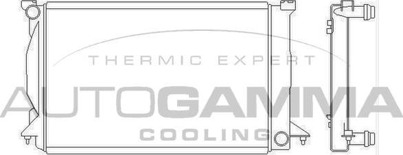 Autogamma 103777 - Радіатор, охолодження двигуна autocars.com.ua