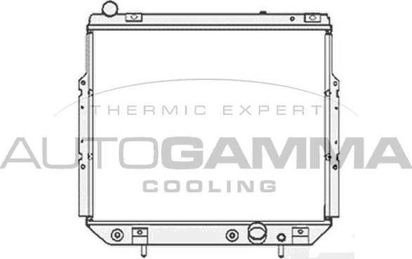 Autogamma 103801 - Радіатор, охолодження двигуна autocars.com.ua