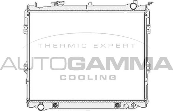 Autogamma 103804 - Радіатор, охолодження двигуна autocars.com.ua