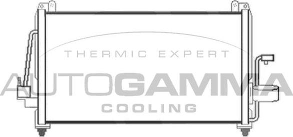 Autogamma 103809 - Конденсатор, кондиціонер autocars.com.ua