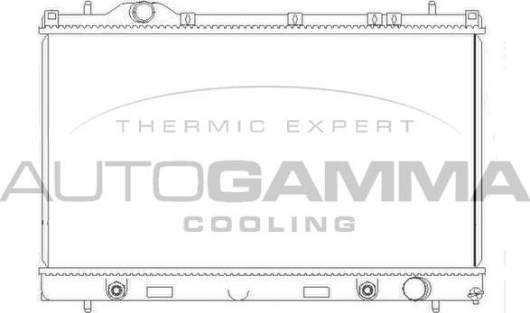 Autogamma 103824 - Радіатор, охолодження двигуна autocars.com.ua