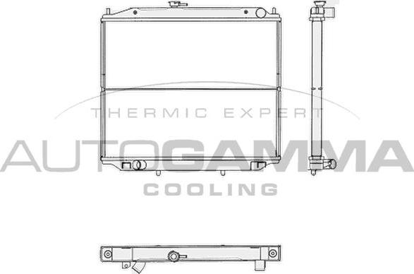 Autogamma 103825 - Радиатор, охлаждение двигателя autodnr.net