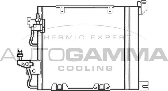 Autogamma 103831 - Конденсатор, кондиціонер autocars.com.ua