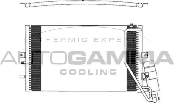 Autogamma 103835 - Конденсатор, кондиціонер autocars.com.ua