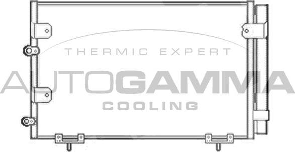 Autogamma 103859 - Конденсатор, кондиціонер autocars.com.ua