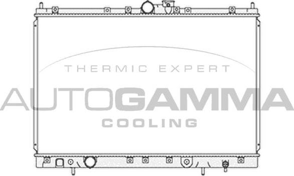 Autogamma 103866 - Радіатор, охолодження двигуна autocars.com.ua