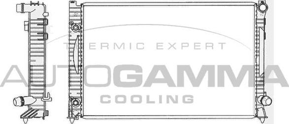 Autogamma 103880 - Радіатор, охолодження двигуна autocars.com.ua