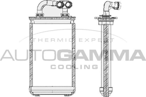 Autogamma 103894 - Теплообмінник, опалення салону autocars.com.ua