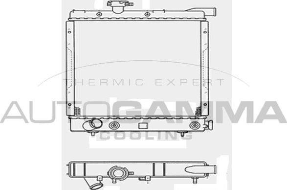 Autogamma 103901 - Радіатор, охолодження двигуна autocars.com.ua