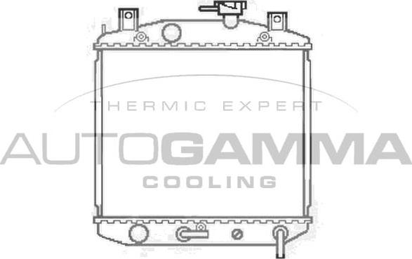 Autogamma 103906 - Радіатор, охолодження двигуна autocars.com.ua