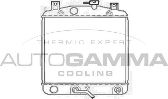 Autogamma 103907 - Радіатор, охолодження двигуна autocars.com.ua